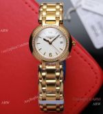 Swiss Quartz Longines PrimaLuna Copy Watch All Gold Women